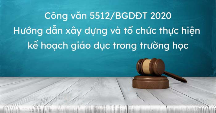 Các phụ lục I, II, III, IV, V về xây dựng kế hoạch dạy học theo công văn 5512 của BGD&ĐT