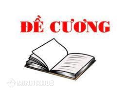 Đề cương ôn tập đánh giá cuối kỳ I năm học 2025-2026 của Khối 12