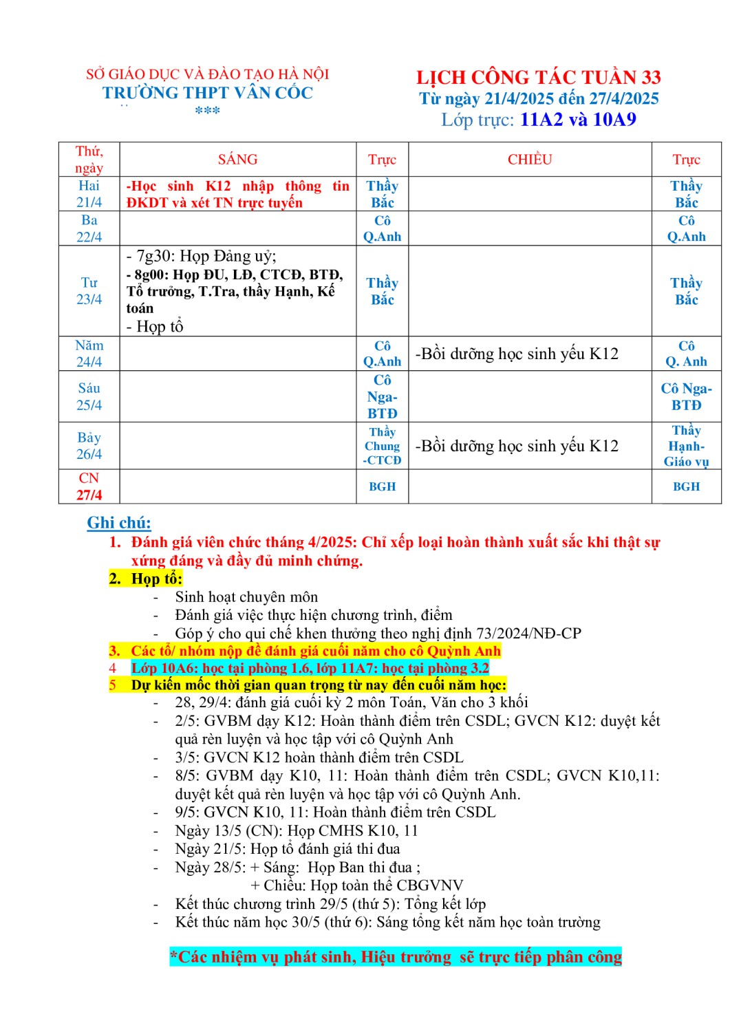 Tuần 33