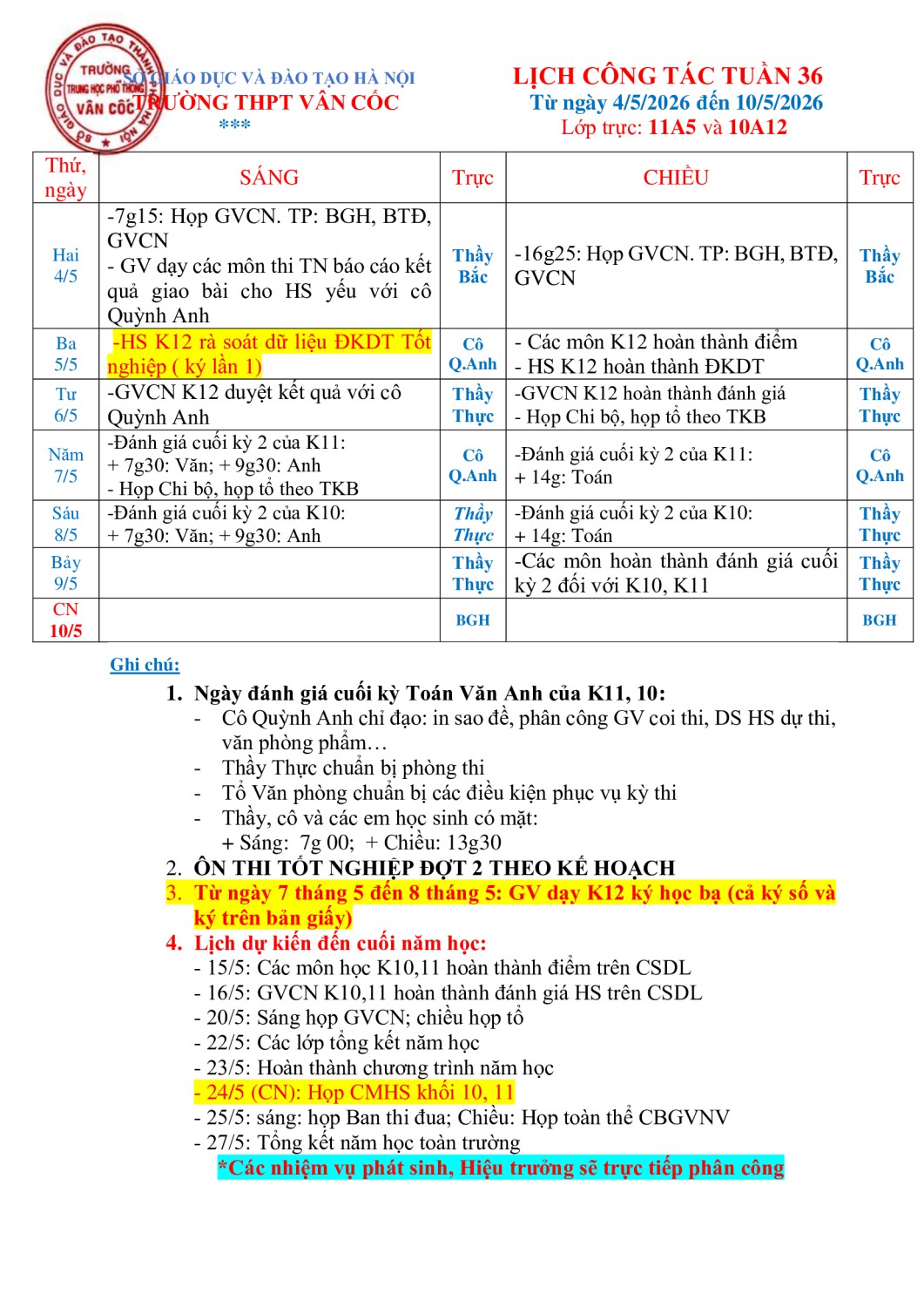 Tuần 36